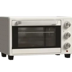 Minibackugn 21 L med rotisserie, 3 lägen, 100–230 °C, galler & plåt, rostfritt/glas, cremevit