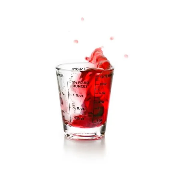 MINI MÄTGLAS 15 ML - H 6 CM - DIAM 5 CM - FÖR COCKTAILS
