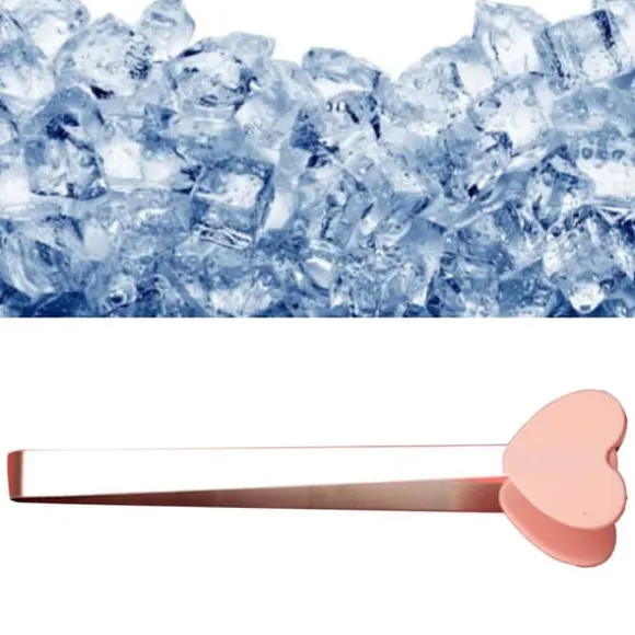 Minitång av silikon Serveringstång Mattång Små barntång för servering Matlagning Förrätter Iskub Frukt Socker Rosa Hjärtaform