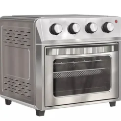 Miniugn med Varmluft och Airfryer, 24L, 1600W, Silver, Rostfritt stål