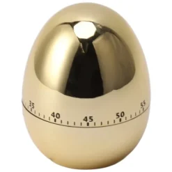 60 minuter Äggmodell Mekanisk timer Matlagning Väckarklocka Manuell timer för köksguld