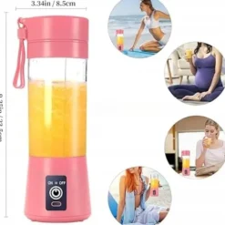 Mixer Bärbar för Smoothies Handhållen Sladdlös Kraftfull