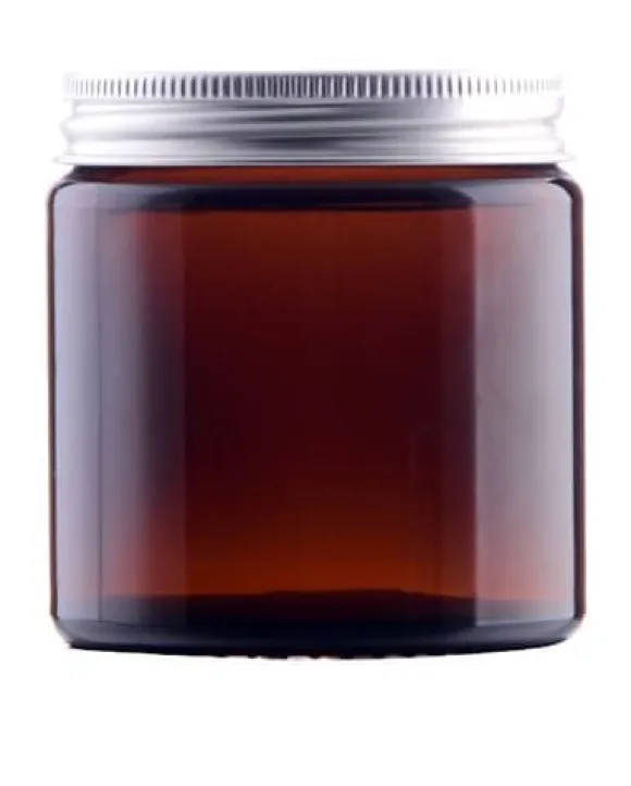 120 ml brun glasburk 58/R3 + lock 4 färger att välja mellan!