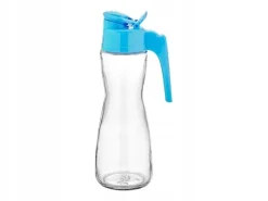 275ML ​​OLIVOLJEFLASKA GLAS 1 st. MED HANDTAG OCH LOCK FÖR OLJA OCH ÄTTIKA
