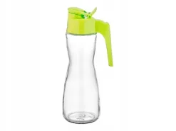 275ML ​​OLIVOLJEFLASKA GLAS 1 st. MED HANDTAG OCH LOCK FÖR OLJA OCH ÄTTIKA