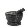 Mortel - Hem - 9716218 - Svart marmor - Diameter 18 cm - Manuell
