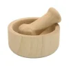 Mortel och stampar av trä Fackelmann Wood Edition