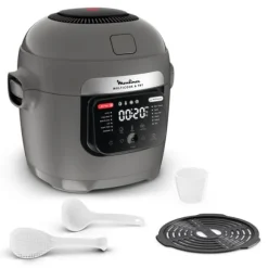 Moulinex Multicook & Fry, Multikokare och inbyggd luftfritös, 12 program, Matlagning på 2 nivåer, Kapacitet 6L, MZ730BF0