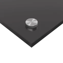 Mörk Grå Kök Backsplash i Härdat Glas - Värmebeständig & Lätt att Rengöra | Storlek: 80x40x0,6 cm
