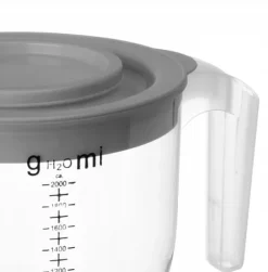 Mätkanna - KADAX - 2L - Transparent - Polypropen - Lock med handtag