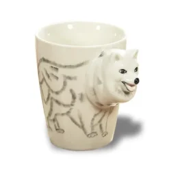 Mugg - Tasse Hund Varg 3D - Keramik - 11x9 cm - Volym 400 ml - Vacker Design