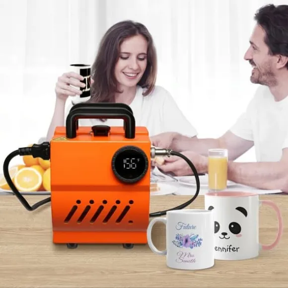 Mugg Värmepress Mini Cup Pressmaskin DIY Sublimering 11oz-15oz kaffemuggar Tumblers Handhållen lättviktspressare julklapp.