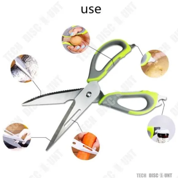 Multifunktionella köksaxar - LUNAVO - TEC™ - Rostfritt stål 2cr13 - 140g - Lätt att rengöra