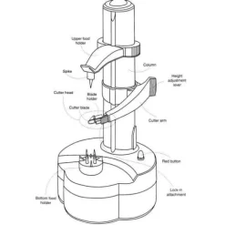 Multifunktionell automatisk elektrisk potatisskalare Di42757