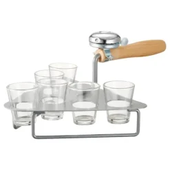 Mura Murslev med 6 glas och ringklocka Dorre