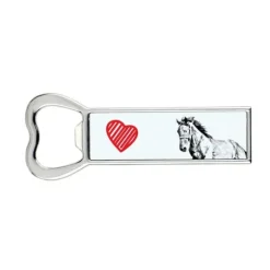 Mustang - flasköppnare med häst, personlig kylöppnare, unik present till en man från Art-Dog