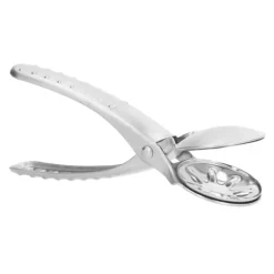 Nötknäppare i rostfritt stål kastanjklämma Metall multifunktionell nötöppnartång för kökssilver