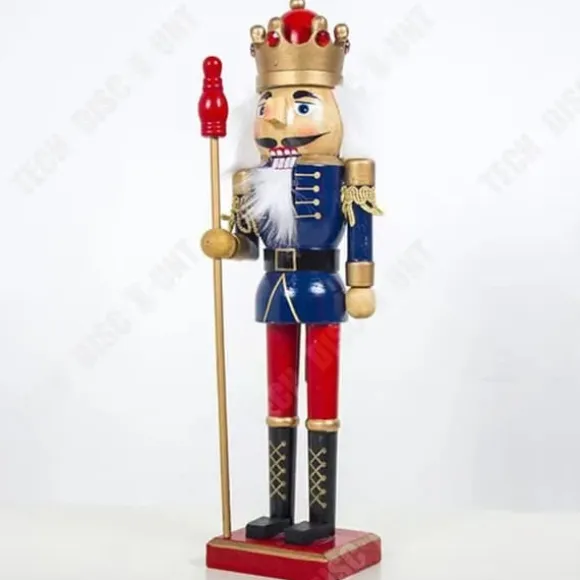 Nötskrika - TEKNIKRABATT - Soldat - 60 cm - Vintage trädekoration - Tysk hantverk