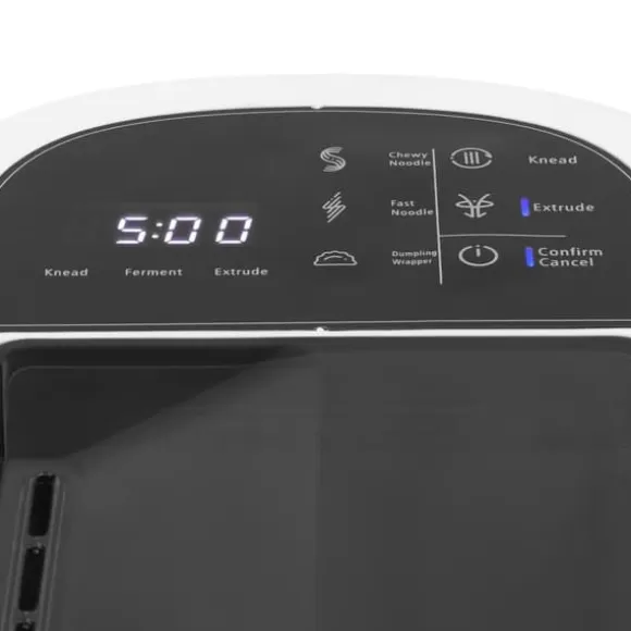 Nudelmaskin för hemmabruk - Elektrisk pastamaskin - 220V - Automatisk - Multifunktion - Rostfritt stål - Rosa