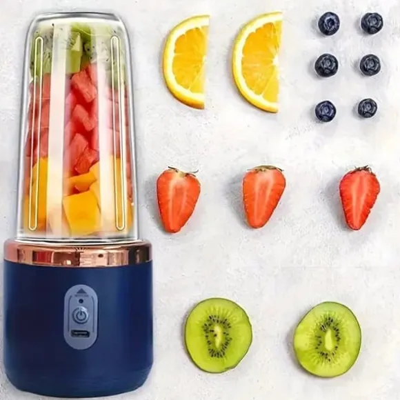 OBOSOE Bärbar Juice Extractor / Juicepress – USB-Uppladdningsbar, Reselock, För Smoothies & Juice