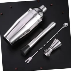 OBOSOE Cocktail set Dubbel shaker 750ml Rostfritt stål Silver 4 delar