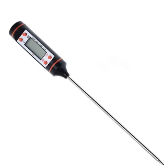 OBOSOE Hushållstermometer Digital LCD Matlagningstermometer Injektionsgrilltermometer för stekning, matlagning, grill/grill, bakning