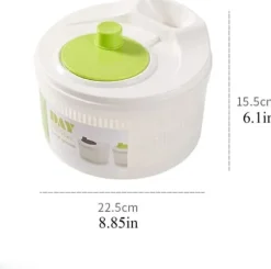 OBOSOE Manuell sallad spinner, grönsaker tork korg med hand vev, frukt avlopps kök Gadget