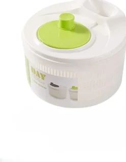 OBOSOE Manuell sallad spinner, grönsaker tork korg med hand vev, frukt avlopps kök Gadget