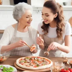OBOSOE Pizzaspade - Non-Stick Yta, Lång Handtag, Lätt att Glida in i Ugnen, Perfekt för Överföring av Pizza, Diskmaskinsäkert