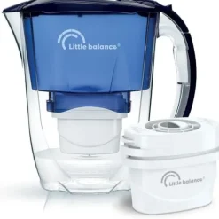 Océane Filter Carafe + 1 LITTLE BALANCE patron - 8593 - Minskar mikroplast, klor, kalkavlagringar, 2,8 l, Ultrasnabbt flöde