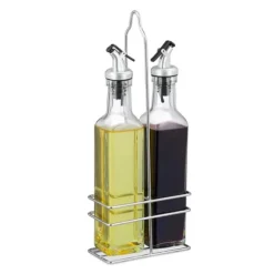 Oliv- och vinägerflaskset, 27.5x11x6 cm, Transparent