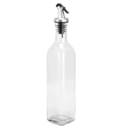 Oljedispenser Glas och Spraymålad Plast Oljeburk Flaska för Sojasås Vinäger Matlagning Vin