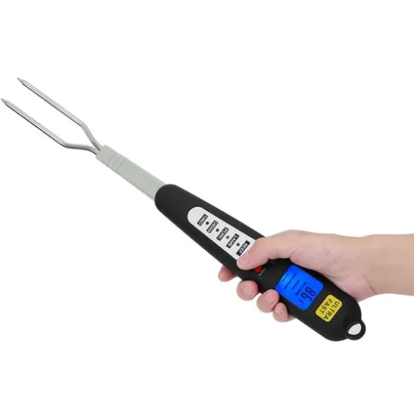 Omedelbar läsning Dual Probe LED Display Digital kött BBQ termometer matlagningsgaffel
