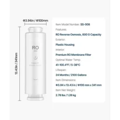 Omvänd osmos system, Ersättning för SS-004, Under-Skåp Vattenfilter