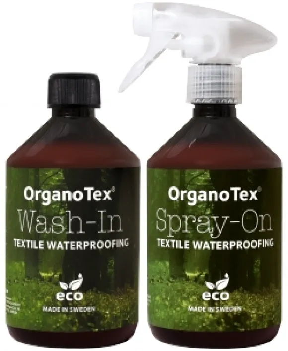 ORGANOTEX TEXTILE WATERPROOOFING KIT (WASH-In 500 ML + SPRAY-ON 500 ML)