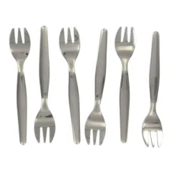 Ostrongafflar - Fackelmann - Ref. 32133 - Rostfritt stål - 6-pack - 12,5 cm