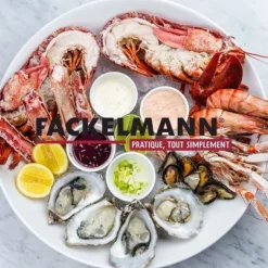 Ostrongafflar - Fackelmann - Ref. 32133 - Rostfritt stål - 6-pack - 12,5 cm