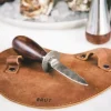 Ostronkniv med läderhandskydd