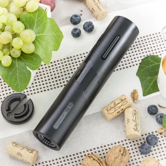 Pack Elektrisk Korkskruv för Vinflaskor och Dispenserkork 2 i 1 vinluftare InnovaGoods