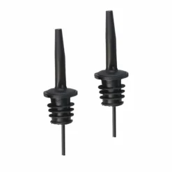 2-pack Hällpip Droppkork Flaskpip Dosörpip i Metall Mattsvart