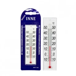10-pack Inomhus-Termometer 10 till 50 grader Celcius, Pelare