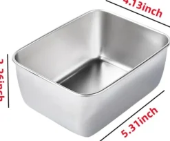 10-pack Matlådor i Rostfritt Stål med Lock – 580ml Förvaring – Tätslutande Lunchlådor för Kyl, Frys, Picknick & Camping – 14x11x5,5 cm – Silver