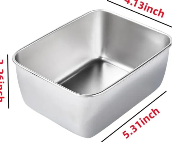 10-pack Matlådor i Rostfritt Stål med Lock – 580ml Förvaring – Tätslutande Lunchlådor för Kyl, Frys, Picknick & Camping – 14x11x5,5 cm – Silver