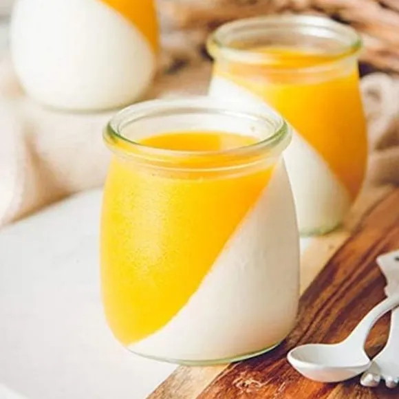 10-pack - 200 ml glasburk med lock, transparent glaspuddingburk med PE-lock, används för yoghurt, pudding, mjölk, sylt, mousse etc.