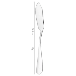 4 Pack Smörknivar i Rostfritt Silverglas . Smörkniv