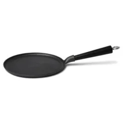 Pannkakspanna gjutjärn 23 cm trähandtag