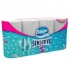 Pappershandduk Ooops Sensitive 2-lagers Ø10,6cm L10mxB22,7cm Nyfiber Vit,12 pk x 4 st/kartong