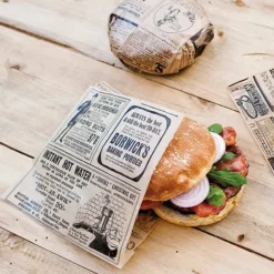 Papperspåse för hamburgare