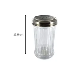 Parmesan- och florsockersikt i glas 13 cm Fackelmann