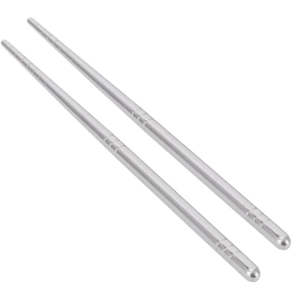 1 par ätpinnar i 304 rostfritt stål ätpinnar porslin bestick kökstillbehör 17,5 cm